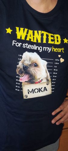 מבוקש! על גניבת הלב שלי (חולצה בעיצוב אישי עם תמונה ושם הכלב שלכם) photo review