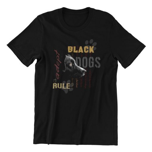 חולצה עם עיצוב של כלבים שחורים
