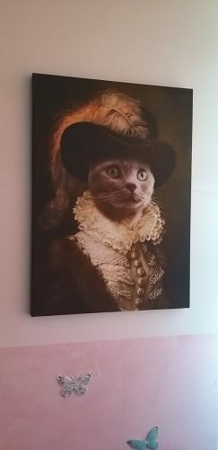 תמונת קנבס - החתול הדוכס (קנבס בעיצוב אישי עם החתול שלכם) photo review