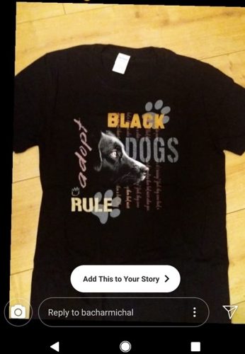 טי שירט כלבים שחורים שולטים photo review
